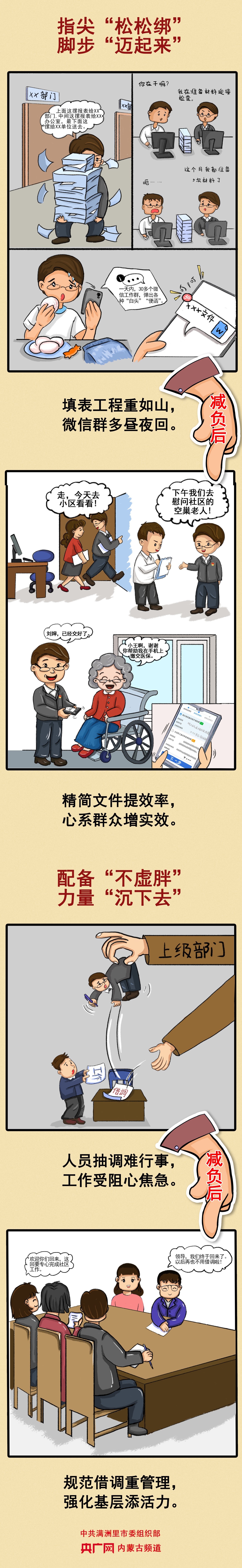 画｜社区干部减负记开元棋牌网站手绘漫(图2)